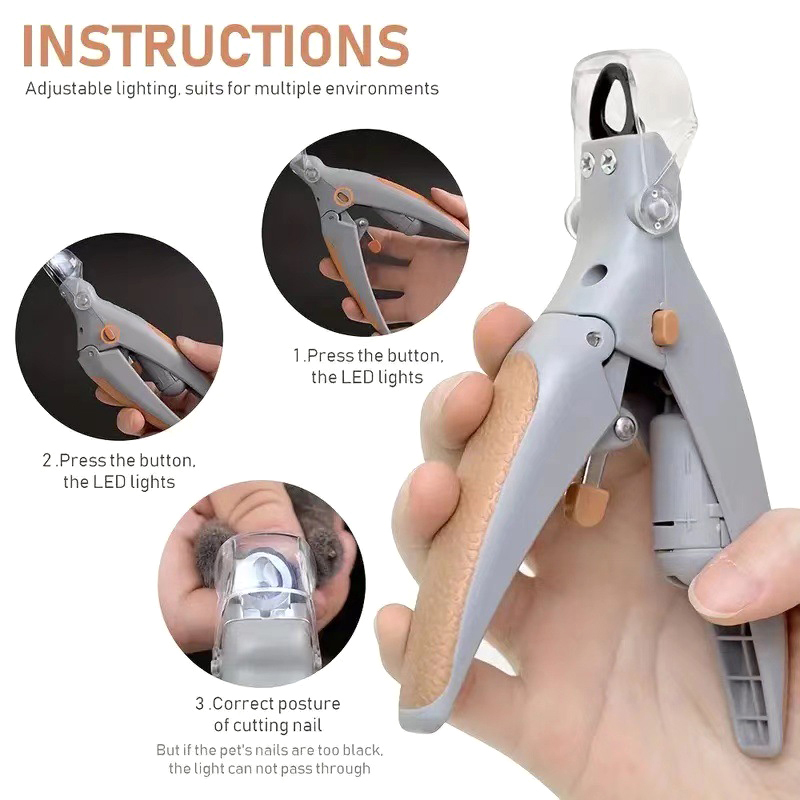 Pet Supplies Nail Trim - Pet Nail With LED Light Professional