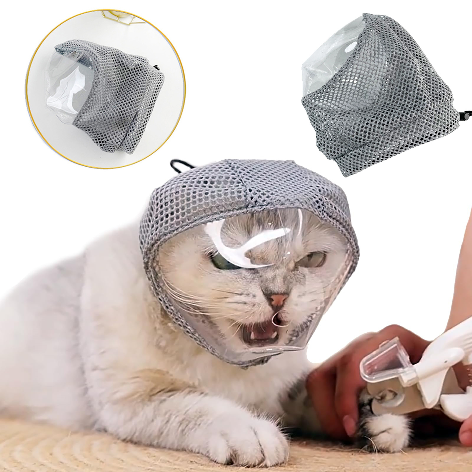Pet Supplies Nail Trim - Breathable Cat Muzzle Anti Biting Anti-scratching