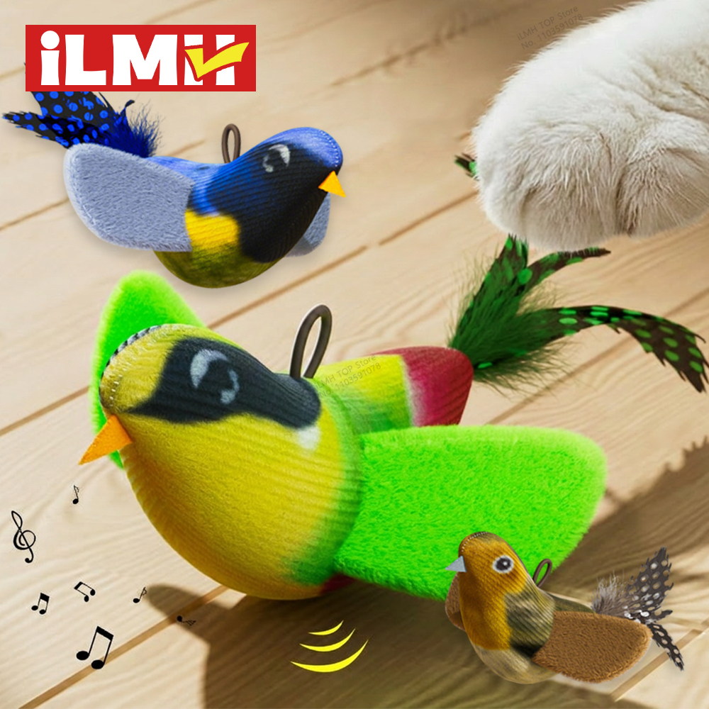 Catnip Toys - iLMH Indoor Interactive Birds Toy for