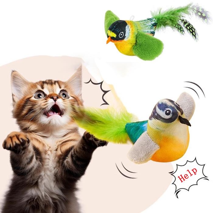 Self-playing Hanging Bird Cat  - Catnip Toys review and price