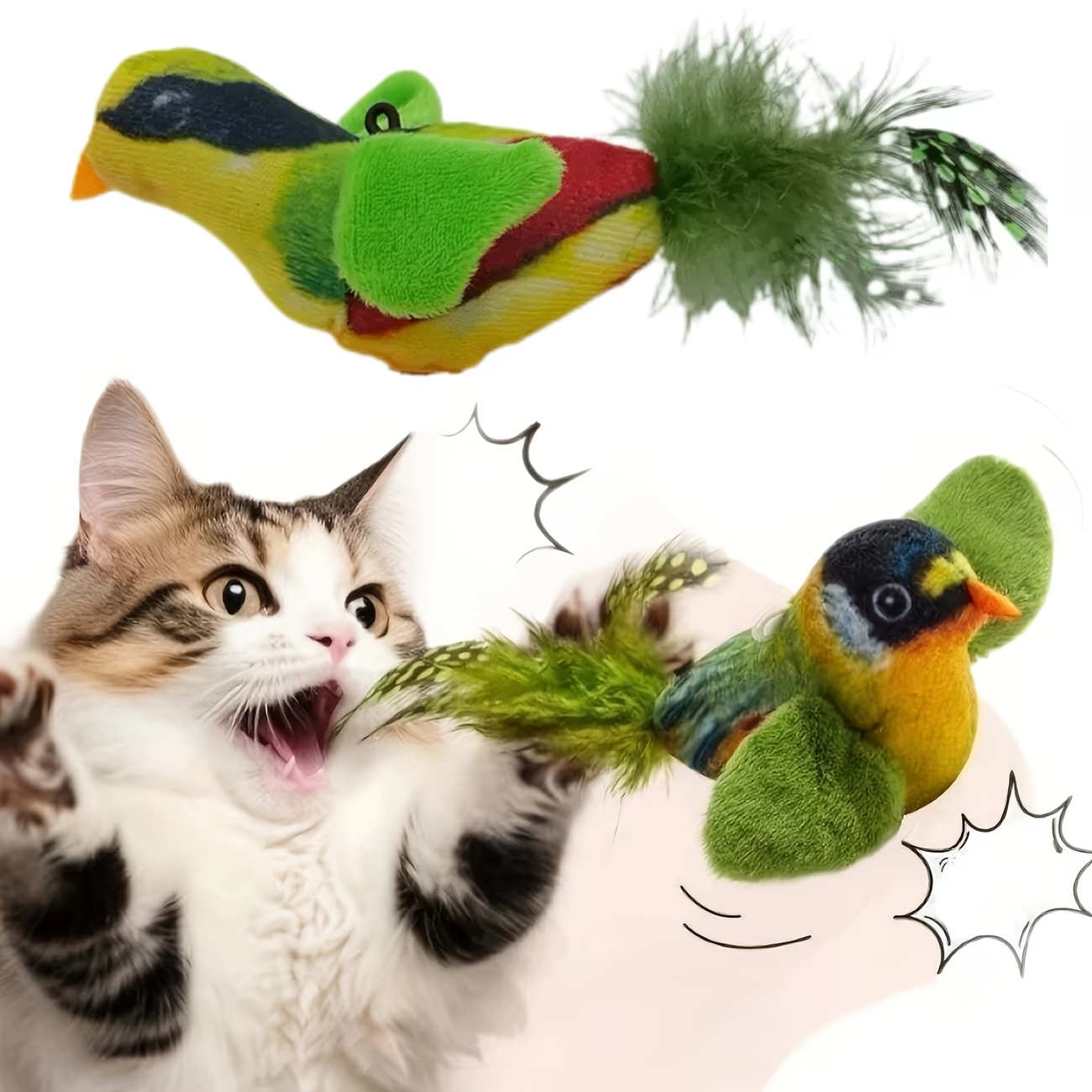 Self-playing Hanging Bird Cat  - Catnip Toys review and price