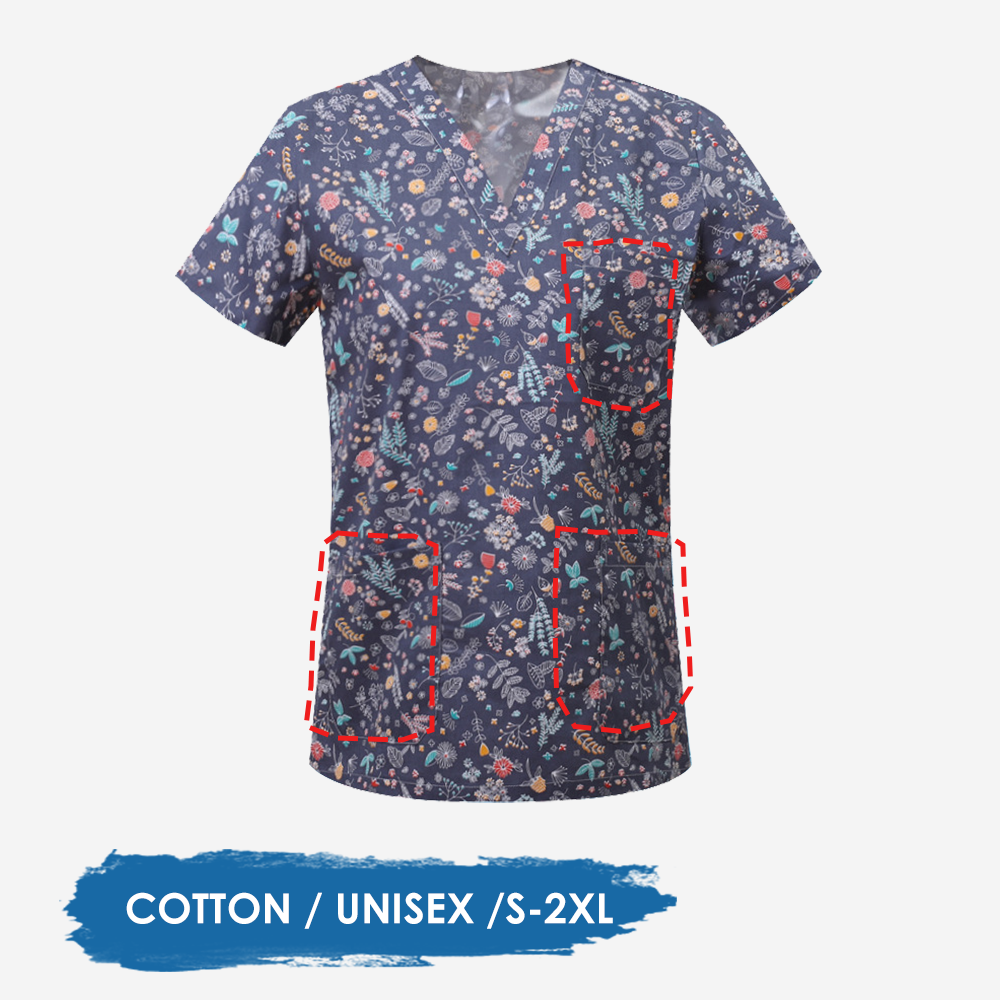 Flowers Scrubs Medical Uniform - Pet Supplies Jersey review and price