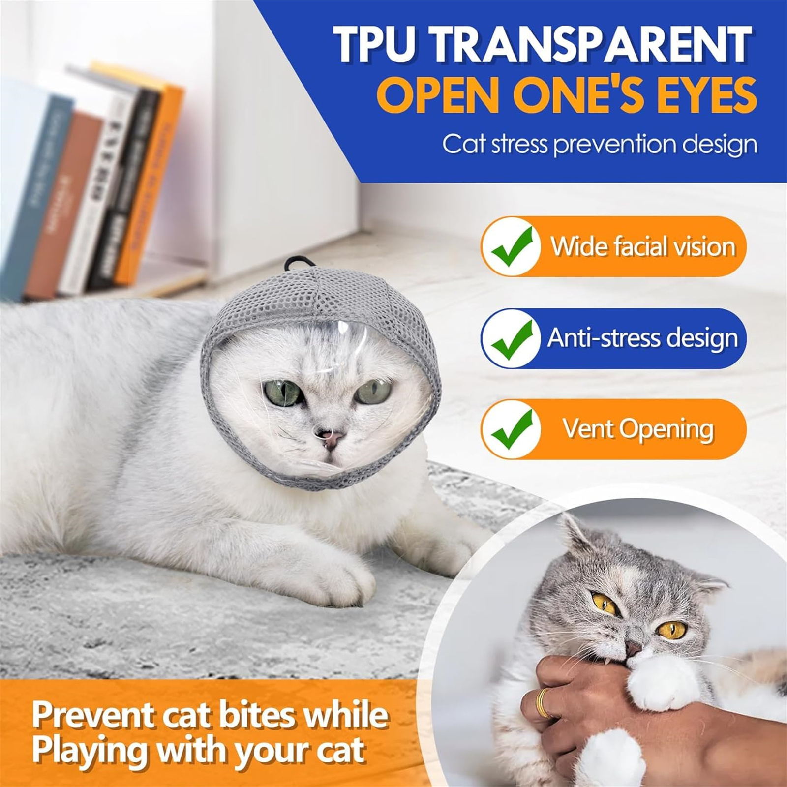 Pet Cat Anti Bite Muzzles Adju - Pet Supplies Nail Trim review and price