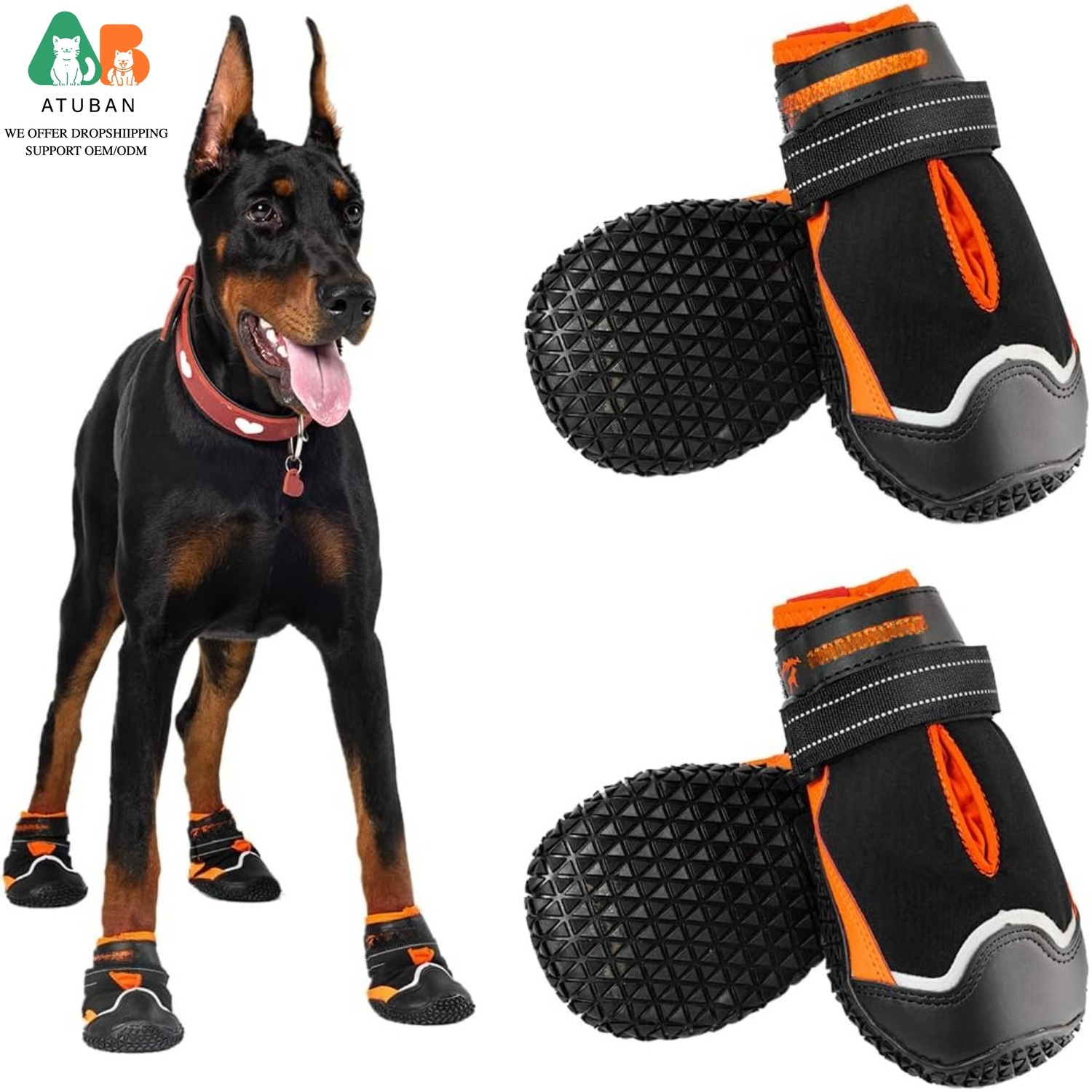 ATUBAN Dog Shoes for Dogs,Wate - Dog Booties Paw Protector review and price