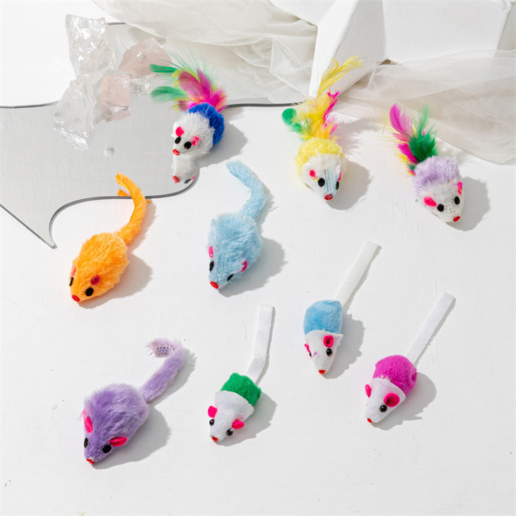 10 Pcs Soft Fleece False Mouse - Catnip Toys review and price