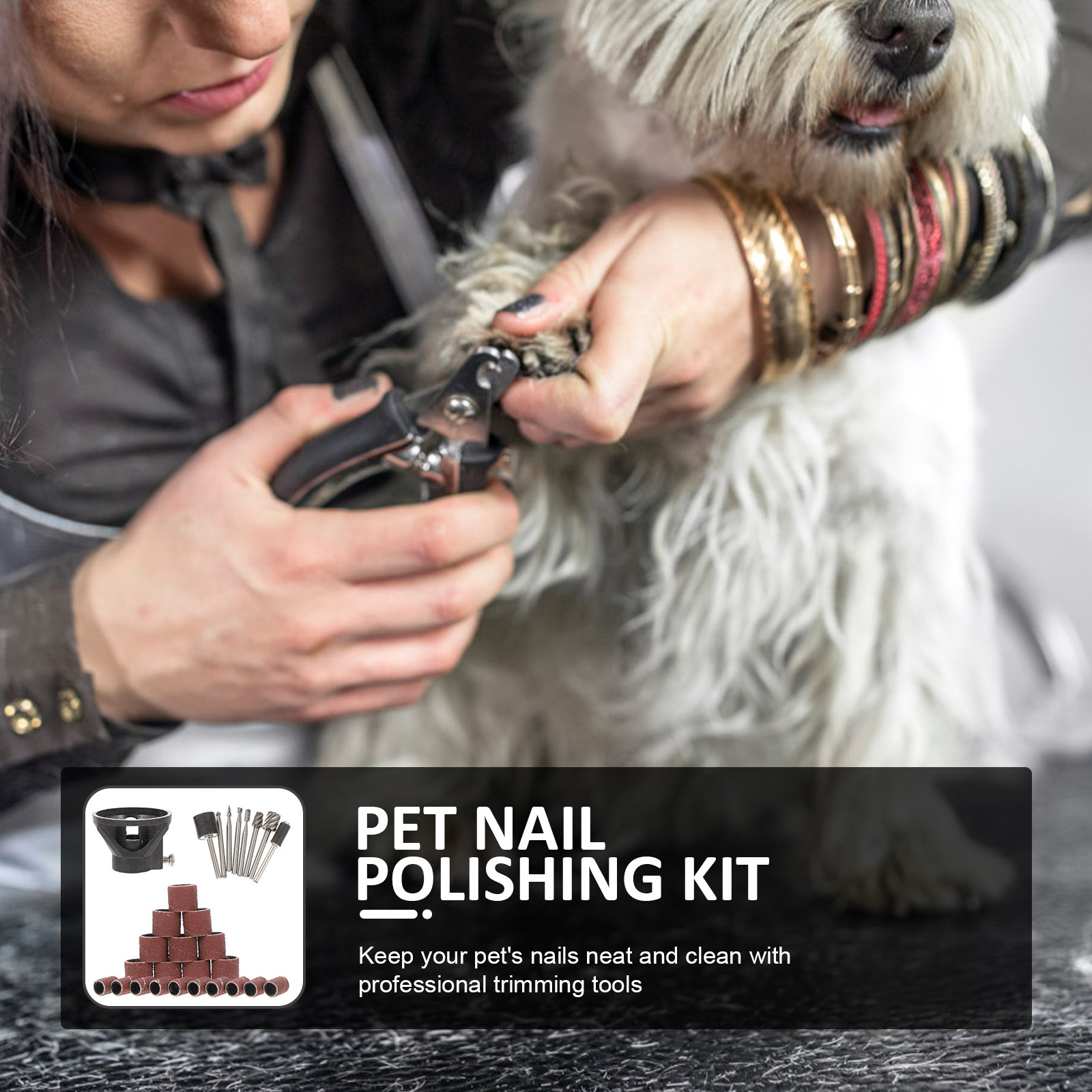 1 set 1 Set Dog Polishing Tool - Pet Supplies Nail Trim review and price