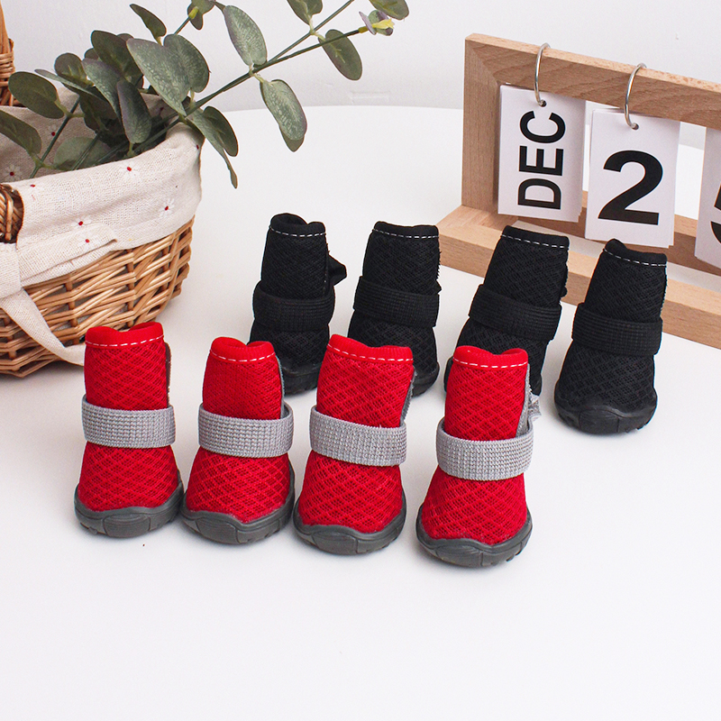 4pcs All Season Dog Shoes Brea - Dog Booties Paw Protector review and price