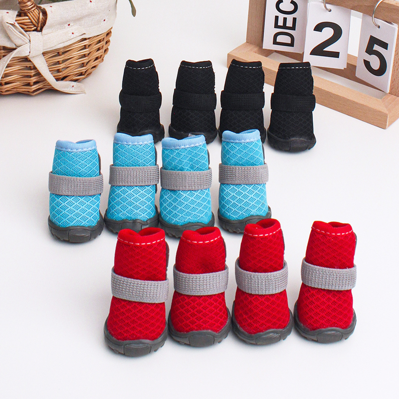 4pcs All Season Dog Shoes Brea - Dog Booties Paw Protector review and price