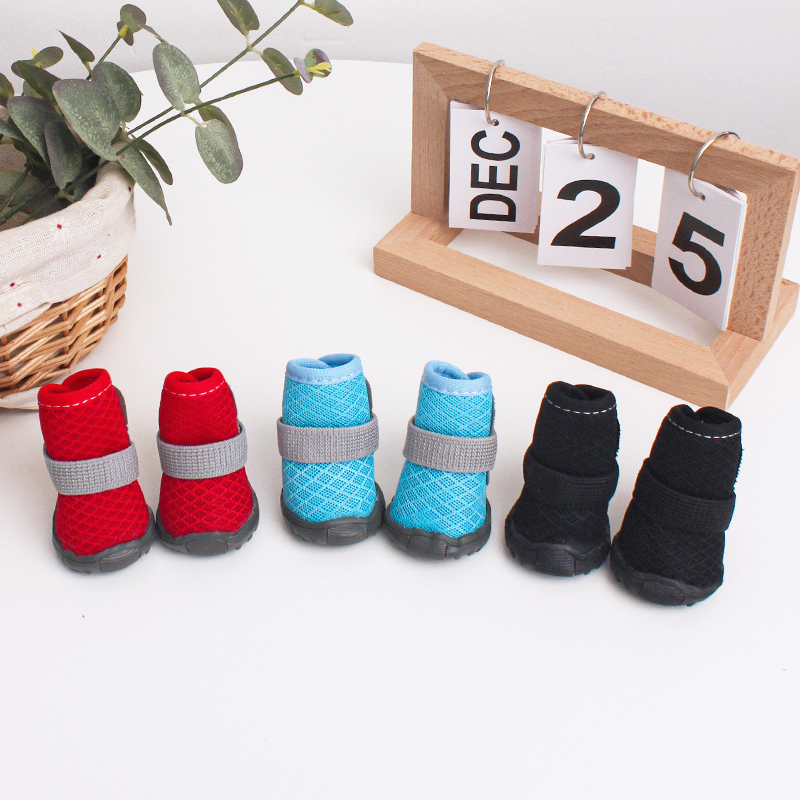 4pcs All Season Dog Shoes Brea - Dog Booties Paw Protector review and price