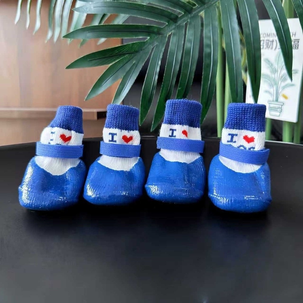 4 pieces/set Waterproof Pet So - Dog Booties Paw Protector review and price