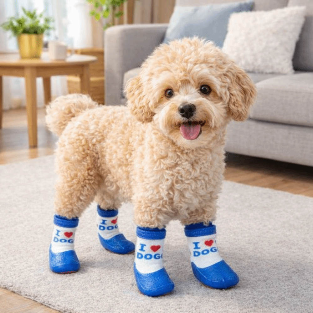 4 pieces/set Waterproof Pet So - Dog Booties Paw Protector review and price