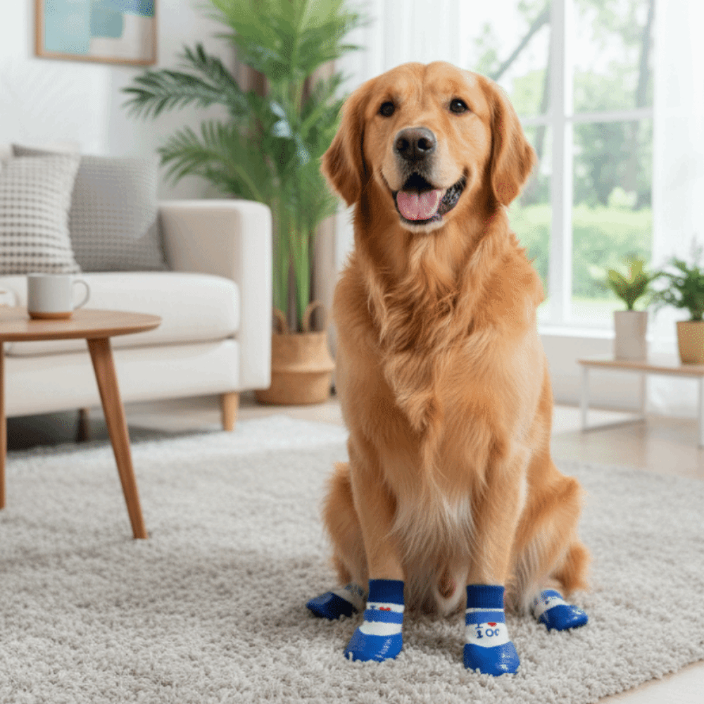 4 pieces/set Waterproof Pet So - Dog Booties Paw Protector review and price