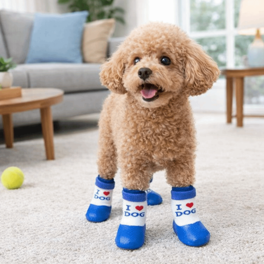 4 pieces/set Waterproof Pet So - Dog Booties Paw Protector review and price