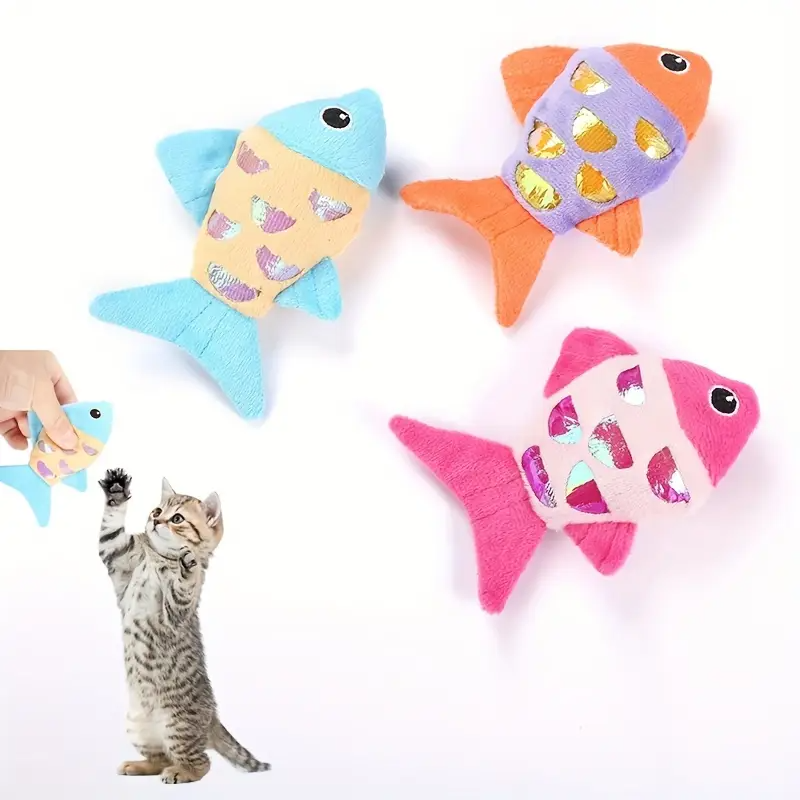 Colorful Pet Cat Toys Fish Cri - Catnip Toys review and price