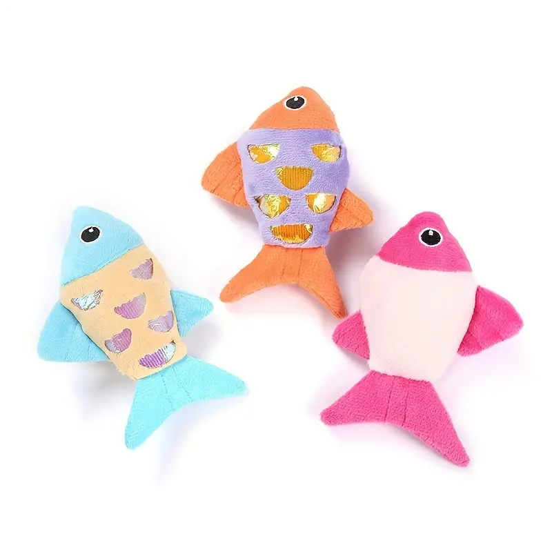 Colorful Pet Cat Toys Fish Cri - Catnip Toys review and price