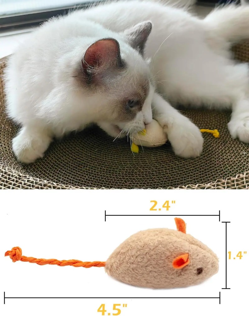 3/200pcs Rattle Cat Mouse Toys - Catnip Toys review and price